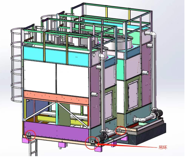 逆流閉式冷卻塔